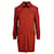 Robe rouge à col en laine avec nœud Valentino  ref.747504