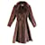 Vintage 90's Balmain brown long lammy coat jacket oversized trenchcoat parka lammycoat designer vegan suede leather nineties size EU 42 / L Faux fur  ref.747738