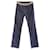 Y vintage2K Just Cavalli calça jeans reta cintura média cintura baixa designer denim zeroes 00's 00Tamanho S 28 FEITO NA ITÁLIA Azul Azul escuro Algodão  ref.747750