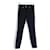 Versace Navy/Black Mixed Fabric Jeans Navy blue Cotton  ref.748637