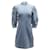 Ganni Cult Denim Mini Robe en Coton Bleu Clair  ref.749061