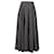 Céline Celine 90's Logo-Printed Midi Skirt in Black Crepe de Chine Silk  ref.749404