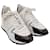 Louis Vuitton Run Away Sneaker aus weißem Segeltuch mit Monogramm Leder Leinwand  ref.749962