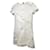 Chanel Weißes Kleid aus Baumwollmischung Baumwolle Wolle Nylon Acryl Polyurethan  ref.749967
