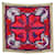 Hermès NEW HERMES SCARF LARGE OUTFIT ORIGNY CARRE 90 RED SILK NEW SILK SCARF  ref.750281