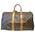 Louis Vuitton Keepall 45 Marrom Lona  ref.750911