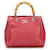 Autre Marque Bamboo Mini Shopper 368823 Red Leather Pony-style calfskin  ref.751015