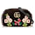 Gucci GG Marmont Velor Bambi Flower Bag 447632 Black Cotton  ref.751018