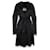 Vivienne Westwood Robe noire à franges scintillantes Soie  ref.751491