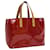LOUIS VUITTON Monogram Vernis Reade MM Hand Bag Red M91086 LV Auth 33843 Patent leather  ref.751865