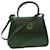 Céline CELINE Hand Bag Leather 2Way Green Auth 33913  ref.751878