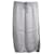 Brunello Cucinelli Drawstring Midi Skirt in Silver Silk  Silvery  ref.752164