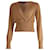 Dolce & Gabbana Wrap Style Top in Camel Wool Yellow  ref.752181