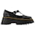 Burberry Zapatos Derby de cuero negros  ref.752554