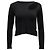 Top a maniche lunghe ritagliato Simon Miller in cupro nero