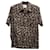 Chemise boutonnée à manches courtes et imprimé léopard Nanushka en coton multicolore  ref.752617