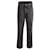 Balenciaga Straight Jeans mit Logo-Print aus schwarzer Baumwolle  ref.752641