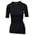 Jacquemus Souk T-shirt en jersey de coton à fronces en lyocell noir  ref.752726