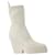 Autre Marque Texan Boots in White Synthetic Leather Leatherette  ref.752767
