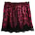 Dolce & Gabbana Mini-jupe en soie à bordure en dentelle Prune  ref.752977