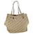 Christian Dior Trotter Canvas Tote Bag Cadeia PVC Couro Bege Auth am3502  ref.753072