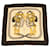 Hermès HERMES CARRE 90 BRIDES de GALA Schal Seide Navy Gold weiß Auth ar8506 Golden Marineblau  ref.753077