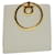 Salvatore Ferragamo Gancini Hand Bag Leather White Gold Tone Auth 34202a  ref.753109