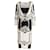 Vestido bainha manga comprida com contas Gianfranco Ferré Multicor Seda  ref.753232