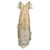 Vestido de tule com brilhantes Gianfranco Ferré Dourado Seda  ref.753234