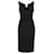 Céline Vestido negro ceñido con escote en V pronunciado de Celine  ref.753686