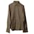 Gucci Herringbone Button-Down-Hemd aus brauner Baumwolle  ref.753756