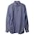 Ermenegildo Zegna Houndstooth Buttondown Shirt in Blue Cotton  ref.753761