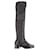Khaite Over-the-Knee Low Block Heel Boots in Black Leather  ref.753782