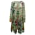 Chloé Chloe Bauernkleid mit Tie-Dye-Print aus mehrfarbiger Seide Mehrfarben  ref.753837