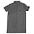 Dolce & Gabbana Kurzärmliges Hemd mit Knopfleiste vorne aus grauer Baumwolle  ref.753848