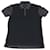 Lanvin Piqué-Poloshirt aus schwarzer Baumwolle  ref.753849