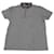 Polo Lanvin con collo in grosgrain in cotone grigio  ref.753890