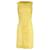 Vestido franzido Emilio Pucci em viscose amarela Amarelo Fibra de celulose  ref.754016