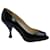 Zapatos de Salón Peep Toe de Prada en Cuero Negro  ref.754084