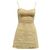 Reformation Audrey Abito in lino color pesca