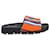 Claquettes Prada Striped Logo en Coton Orange  ref.754116