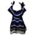 Fendi Striped Off Shoulder Ruffled Dress in Multicolor Cotton Multiple colors  ref.754141