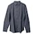 Chemise boutonnée à manches longues Prada Microprint en coton bleu marine  ref.754209