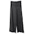 Emporio Armani Hose mit weitem Bein und asymmetrischem Bund aus schwarzer Baumwolle  ref.754236