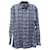 Camisa social xadrez Ermenegildo Zegna em algodão com estampa azul  ref.754283
