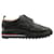 Zapatos brogue clásicos con suela roscada Longwing de Thom Browne en piel granulada negra Negro Cuero  ref.754330