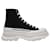 Alexander Mcqueen Tread Slick Sneakers in Black Canvas Cloth  ref.754347