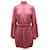 a.l.C. Pleated Long-sleeved Mini Dress in Pink Polyester  ref.754353