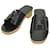 Hermès HERMES Oran Sandals Leather Black Auth 33993  ref.755304