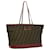 FENDI Zucca Canvas Shoulder Bag Brown Red Auth bs3494 Cloth  ref.755315